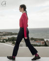 BASERANGE Classic Bamboo Fiber Bamboo Cotton Long Sleeve T-Shirt Series Collection Round Neck Bottoming Shirt France BAS-TOLS-BA-WI24-FUSHIA TOLS-BL-000 FUSHIA TOLS-BA-WI24